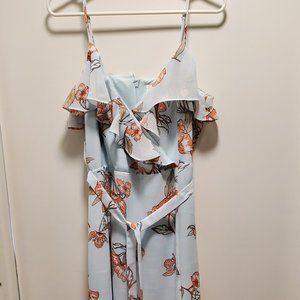 J.O.A. blue floral dress